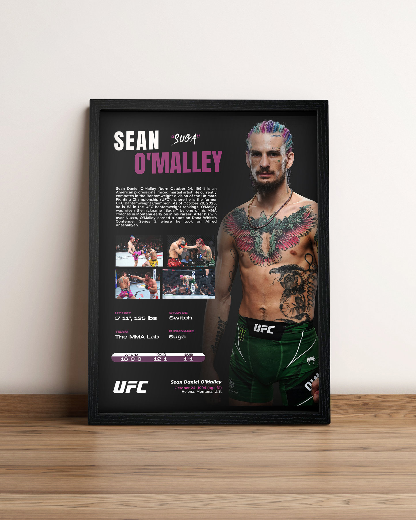 Sean O'Malley - Cuadro Deportista #2