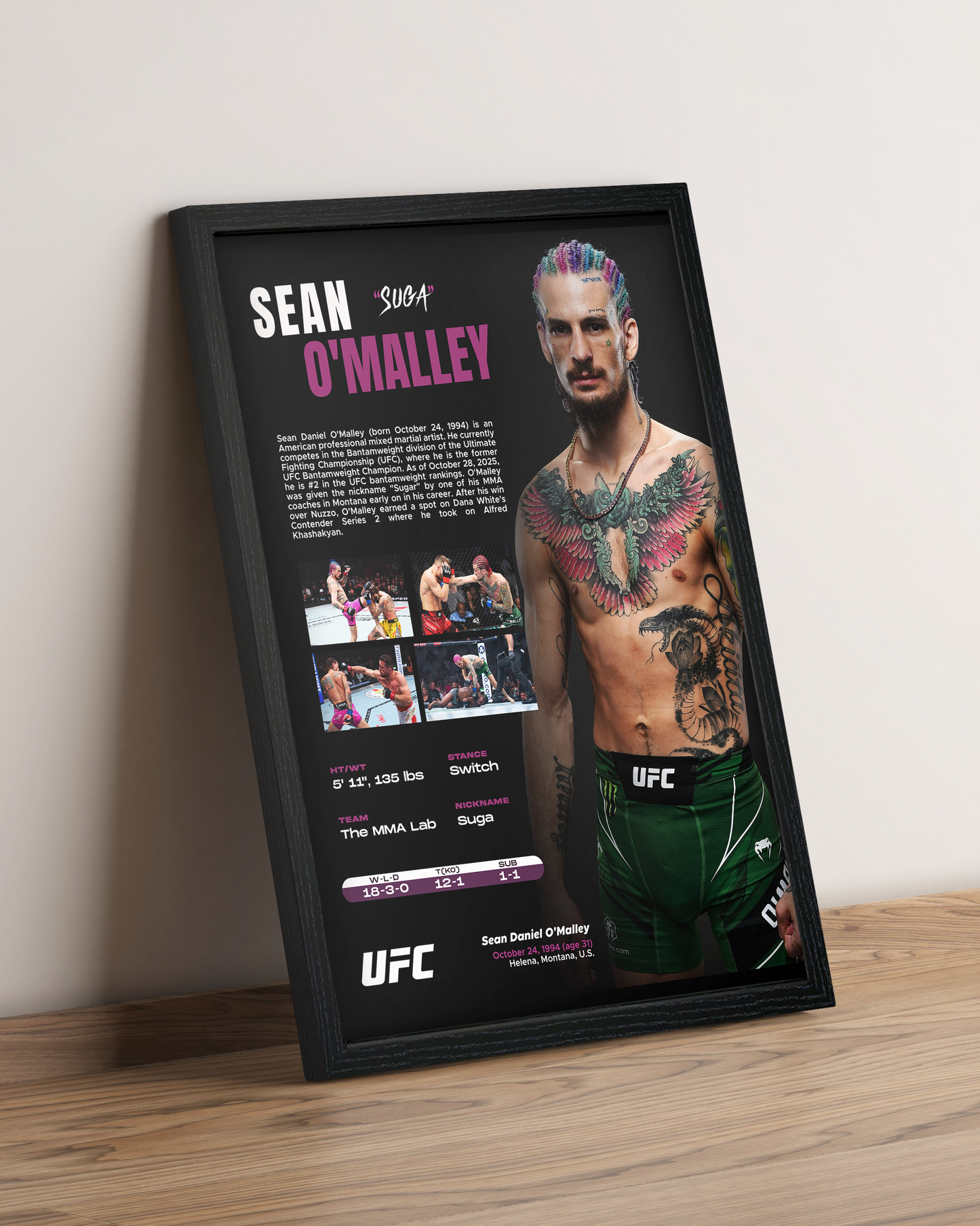 Sean O'Malley - Cuadro Deportista #2