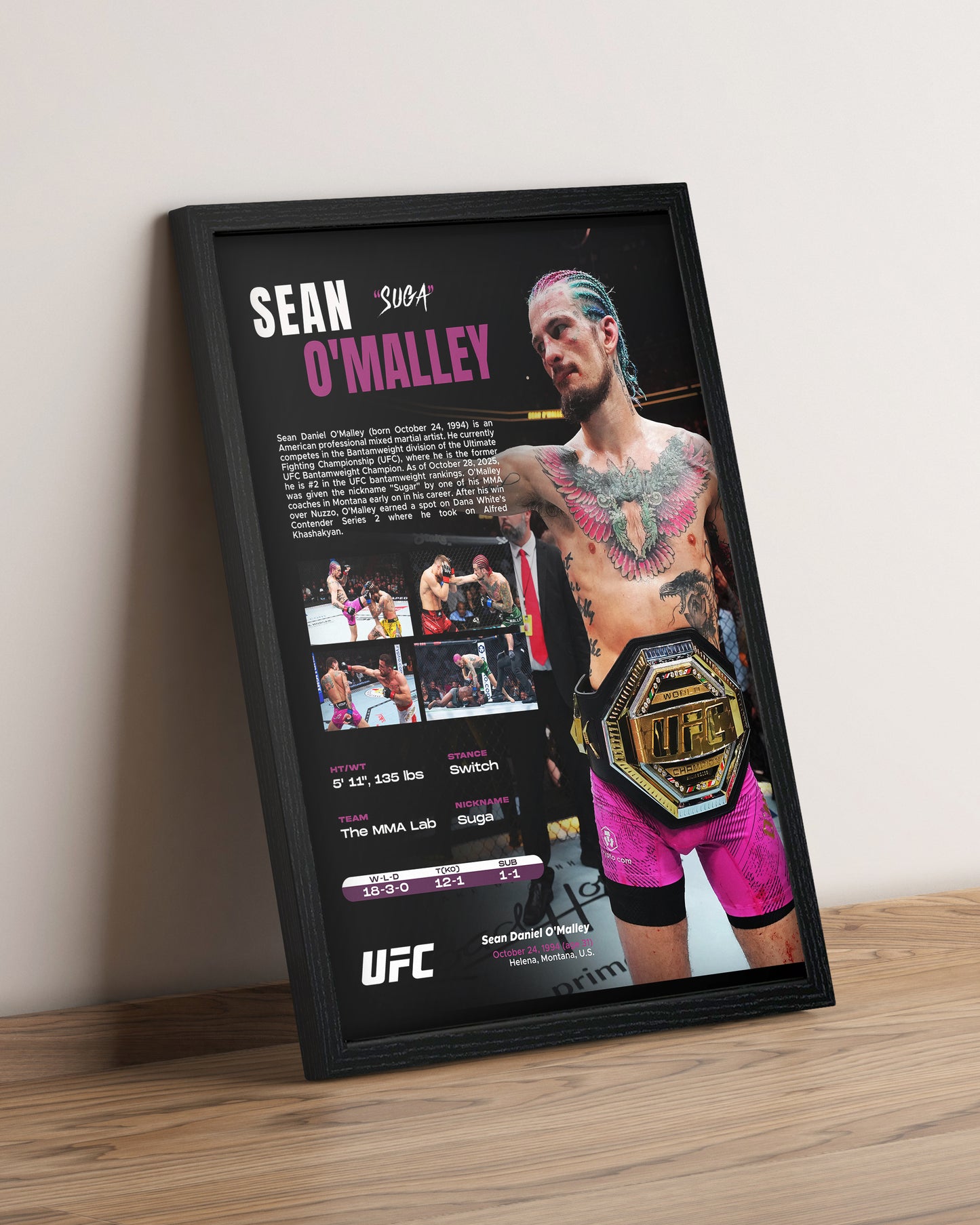 Sean O'Malley - Cuadro Deportista #5