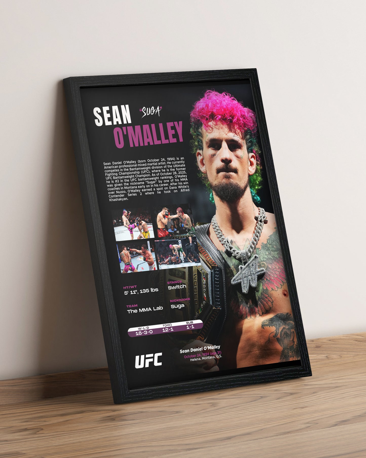 Sean O'Malley - Cuadro Deportista #7