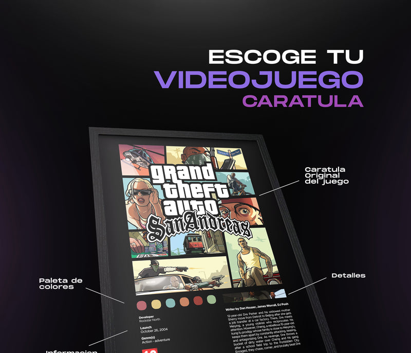 Cuadro Videojuego Caratula