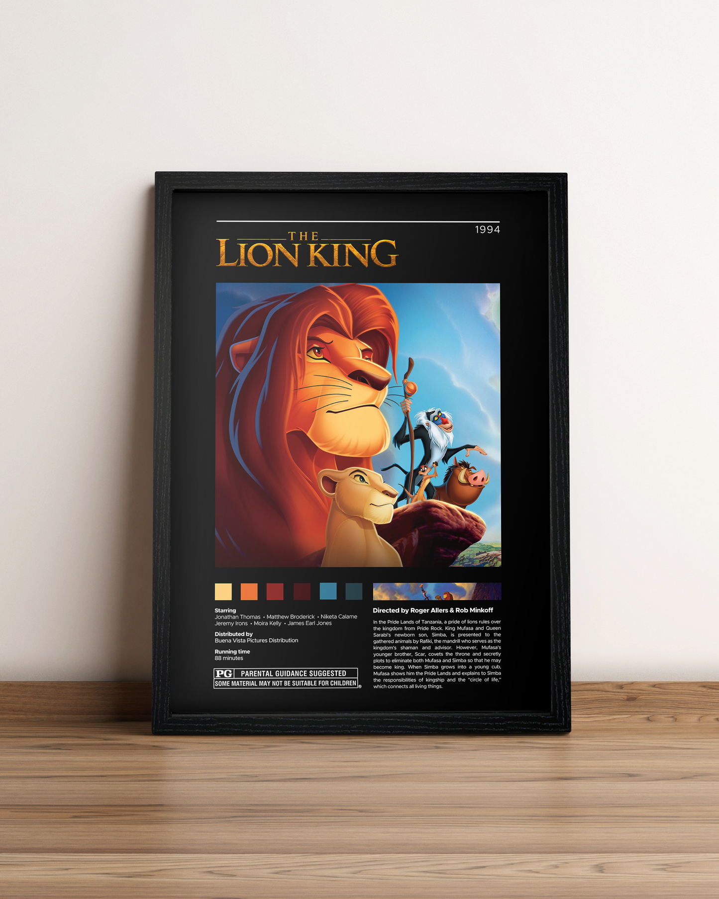 El Rey Leon - Cuadro Película