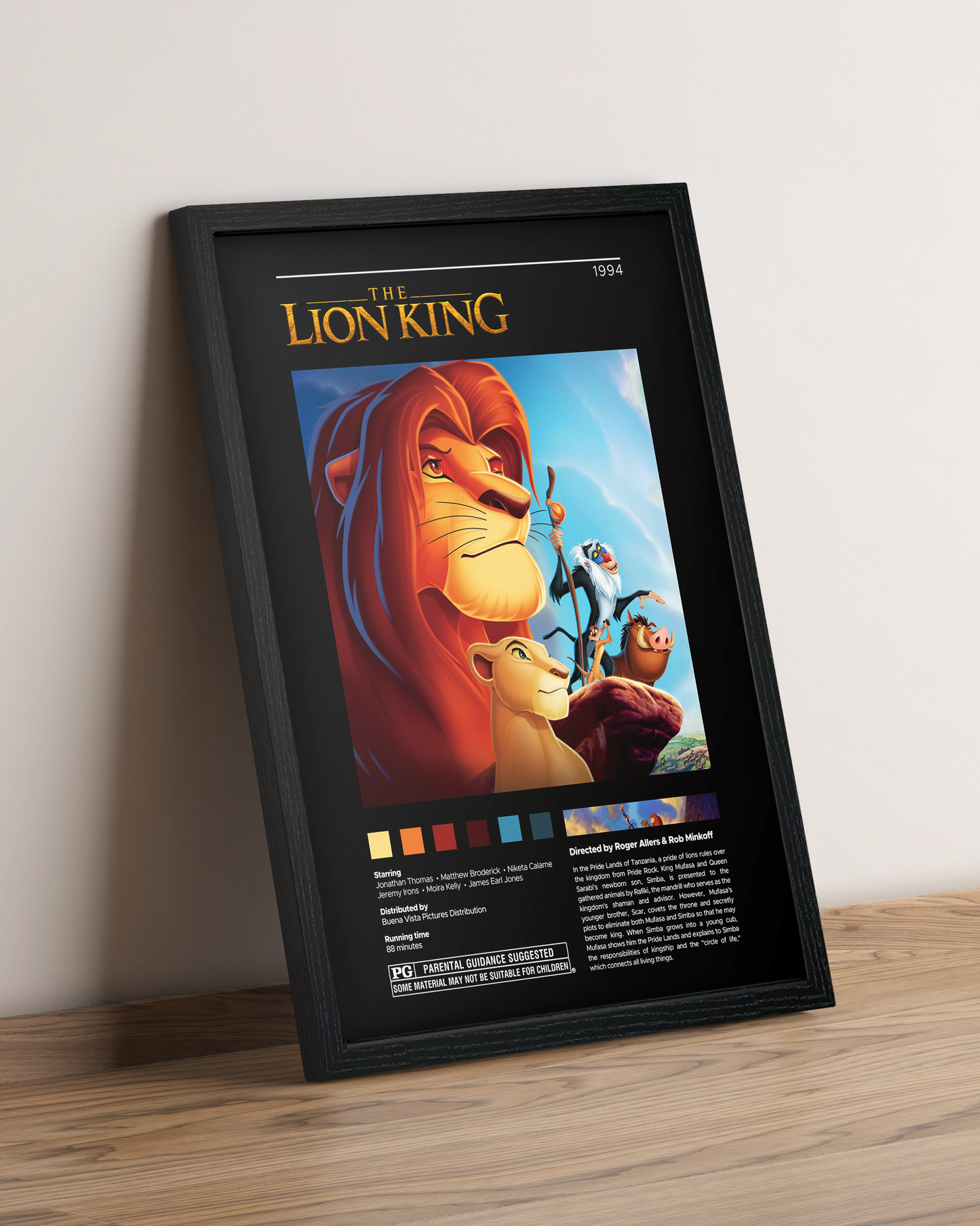 El Rey Leon - Cuadro Película