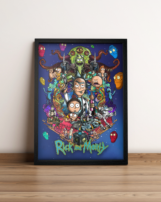 Rick y Morty - Cuadro Serie #2
