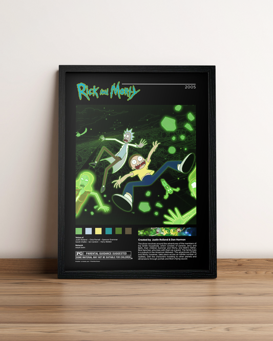 Rick y Morty - Cuadro Serie