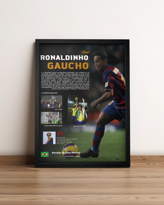 Ronaldiño - Cuadro Deportista #4