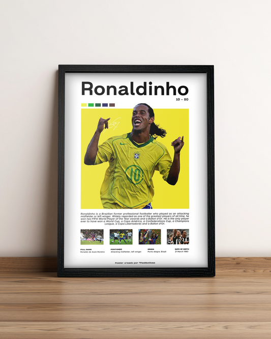 Ronaldiño - Cuadro Deportista #5