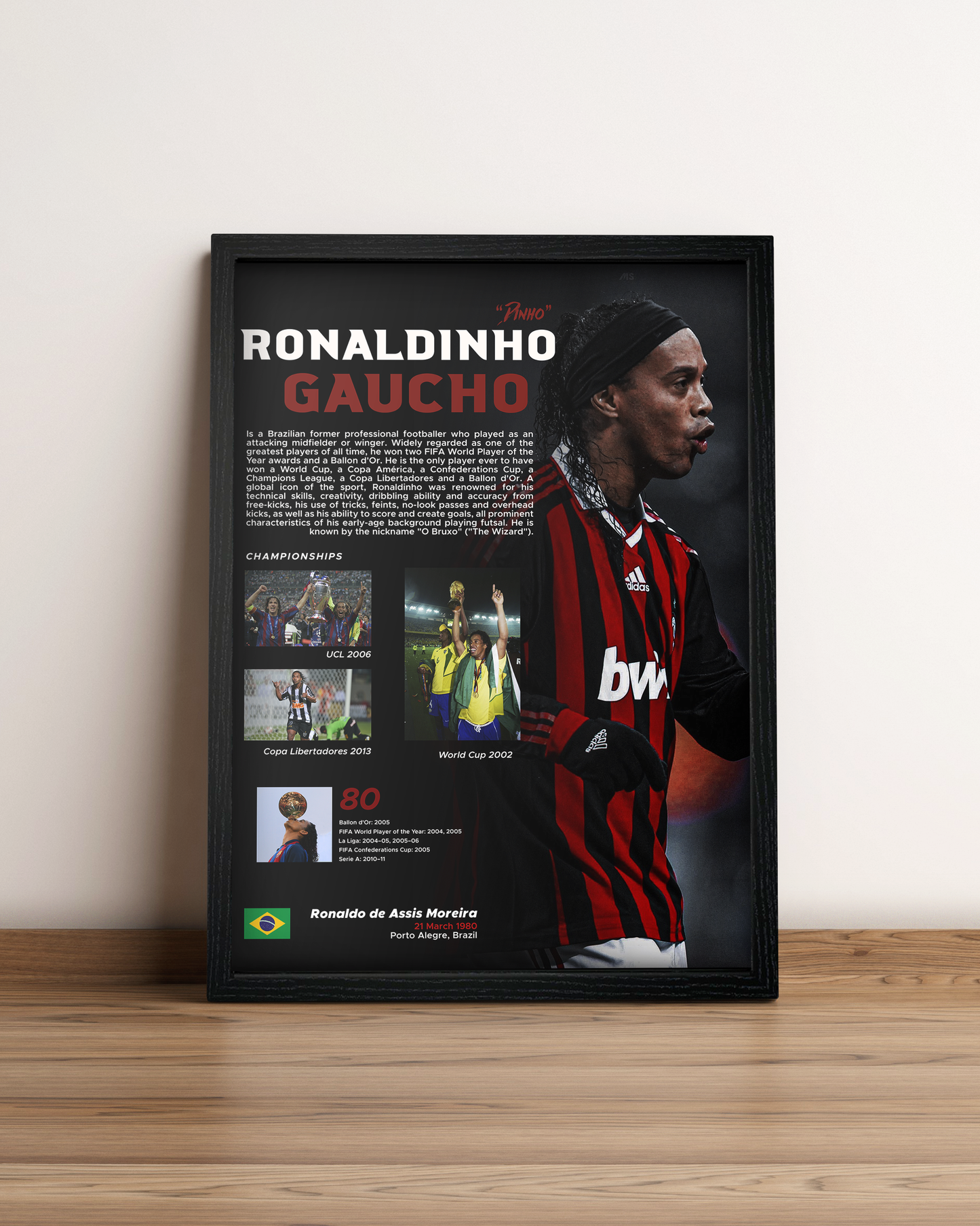 Ronaldiño - Cuadro Deportista #2