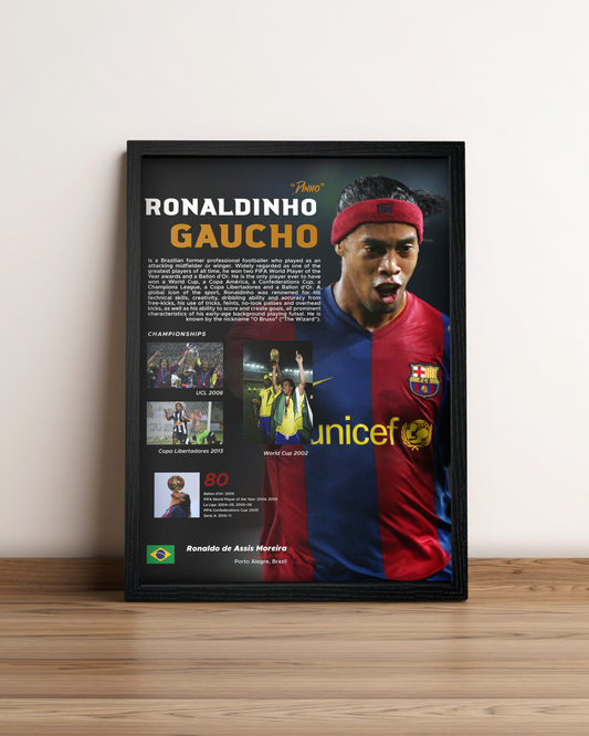 Ronaldiño - Cuadro Deportista #6