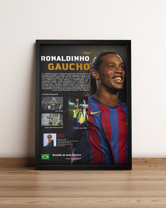 Ronaldiño - Cuadro Deportista #8