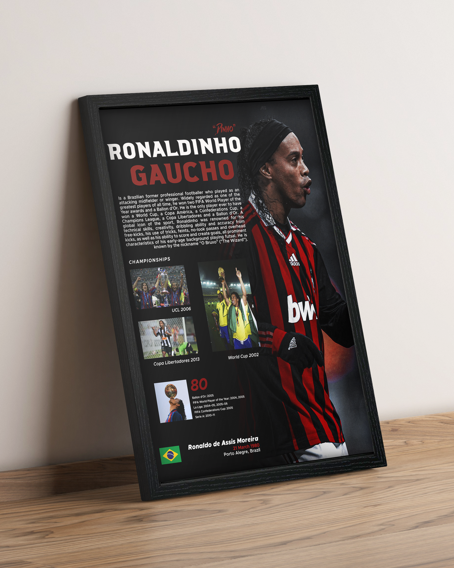 Ronaldiño - Cuadro Deportista #2