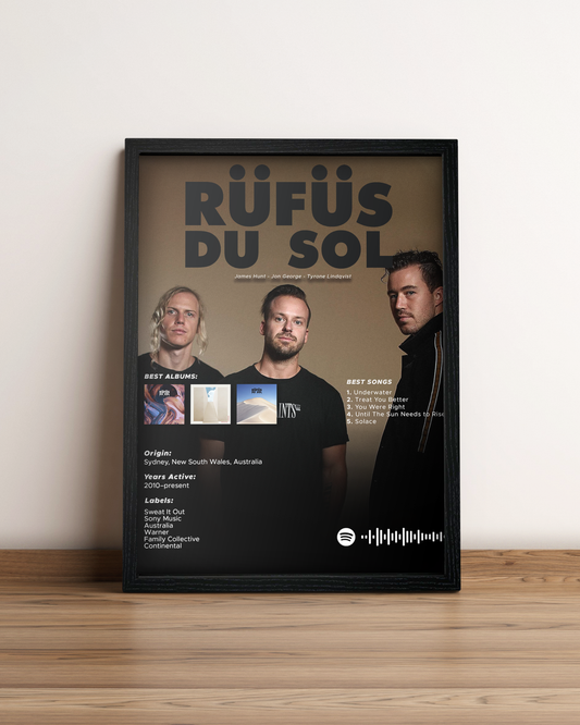 Rufus Du Sol - Cuadro Artista