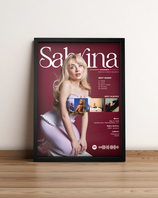 Sabrina Carpenter - Cuadro Artista #2