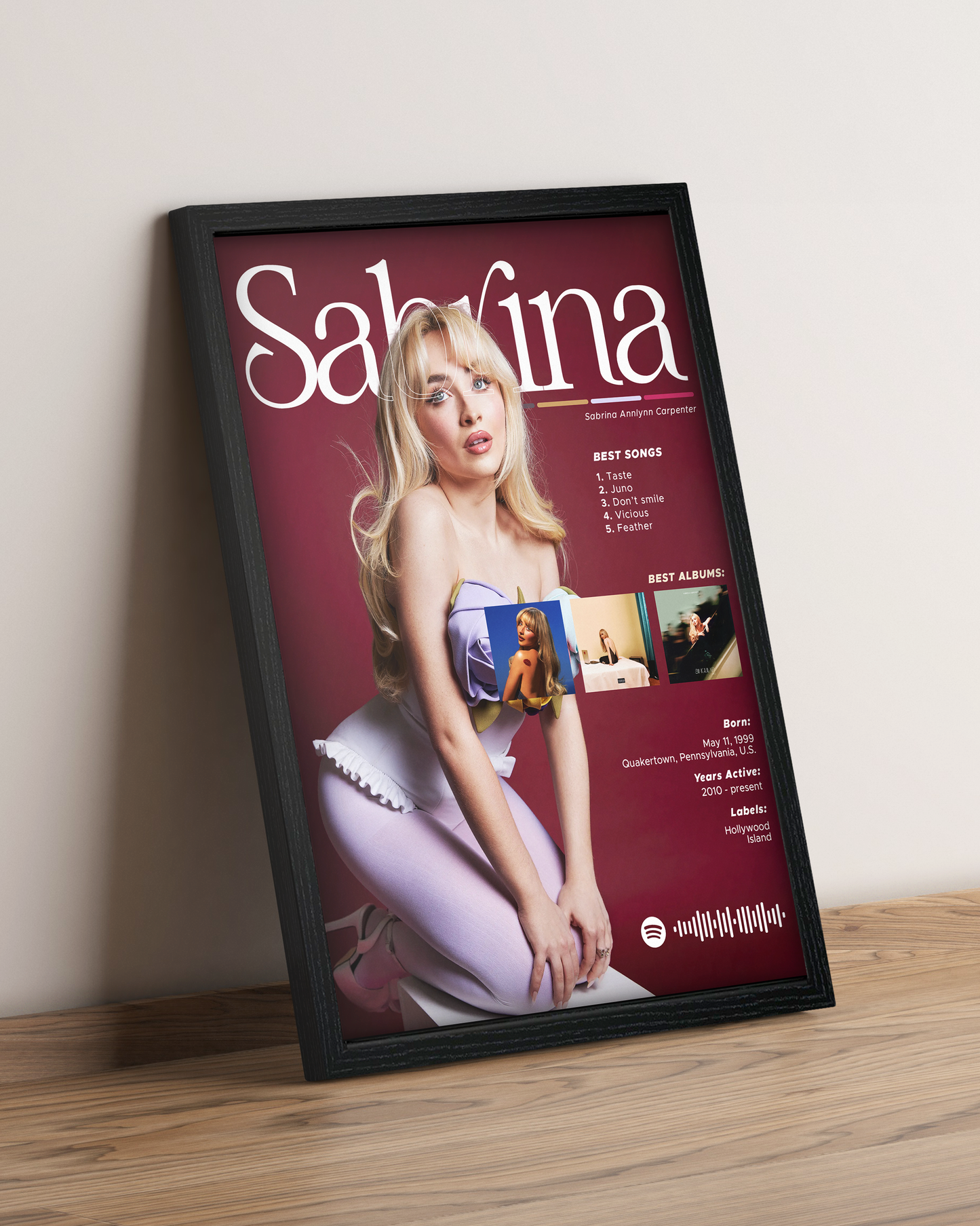 Sabrina Carpenter - Cuadro Artista #2