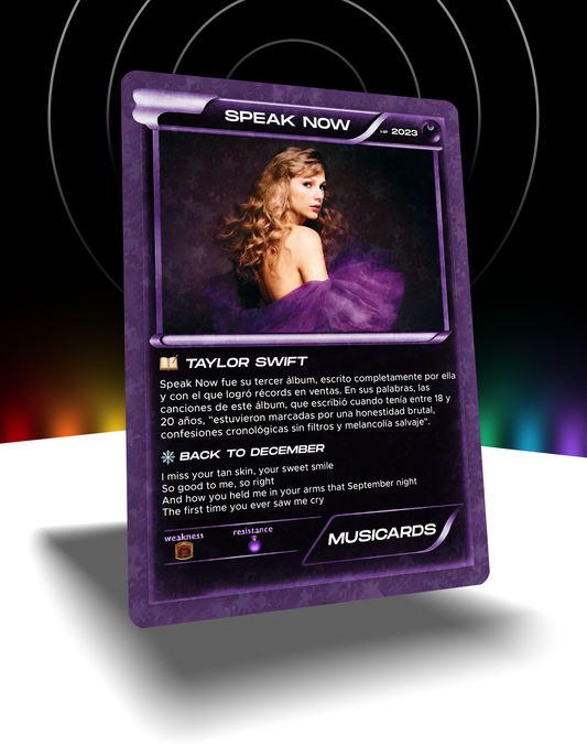Speak Now - Musicard