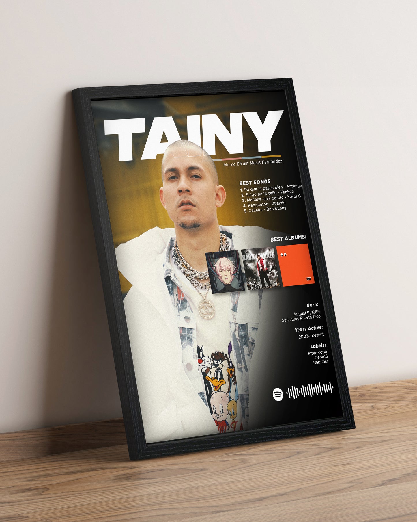 Tainy - Cuadro Artista