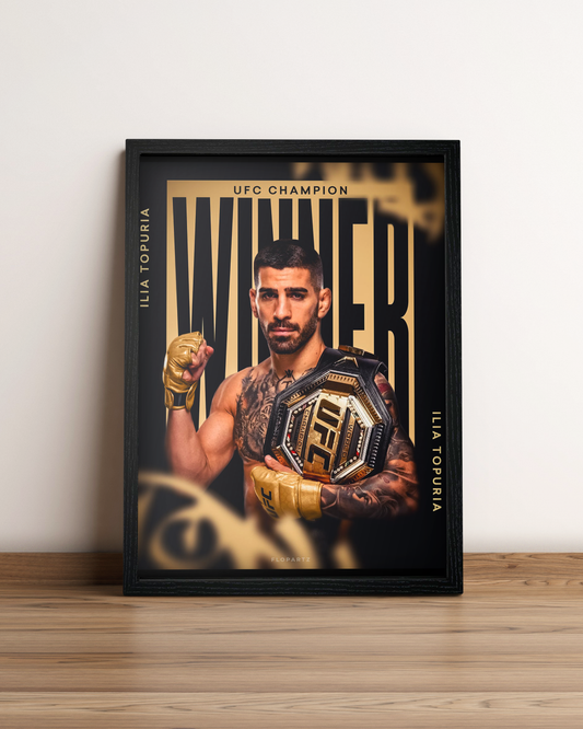 Ilia Topuria - Cuadro Deportista #8