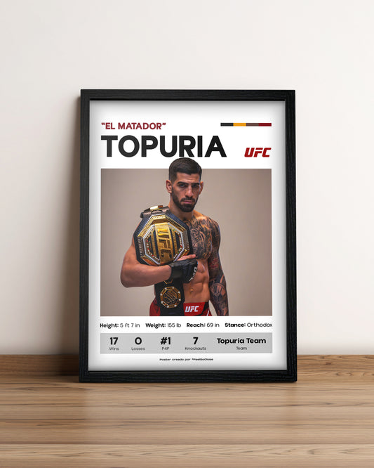 Ilia Topuria - Cuadro Deportista #6