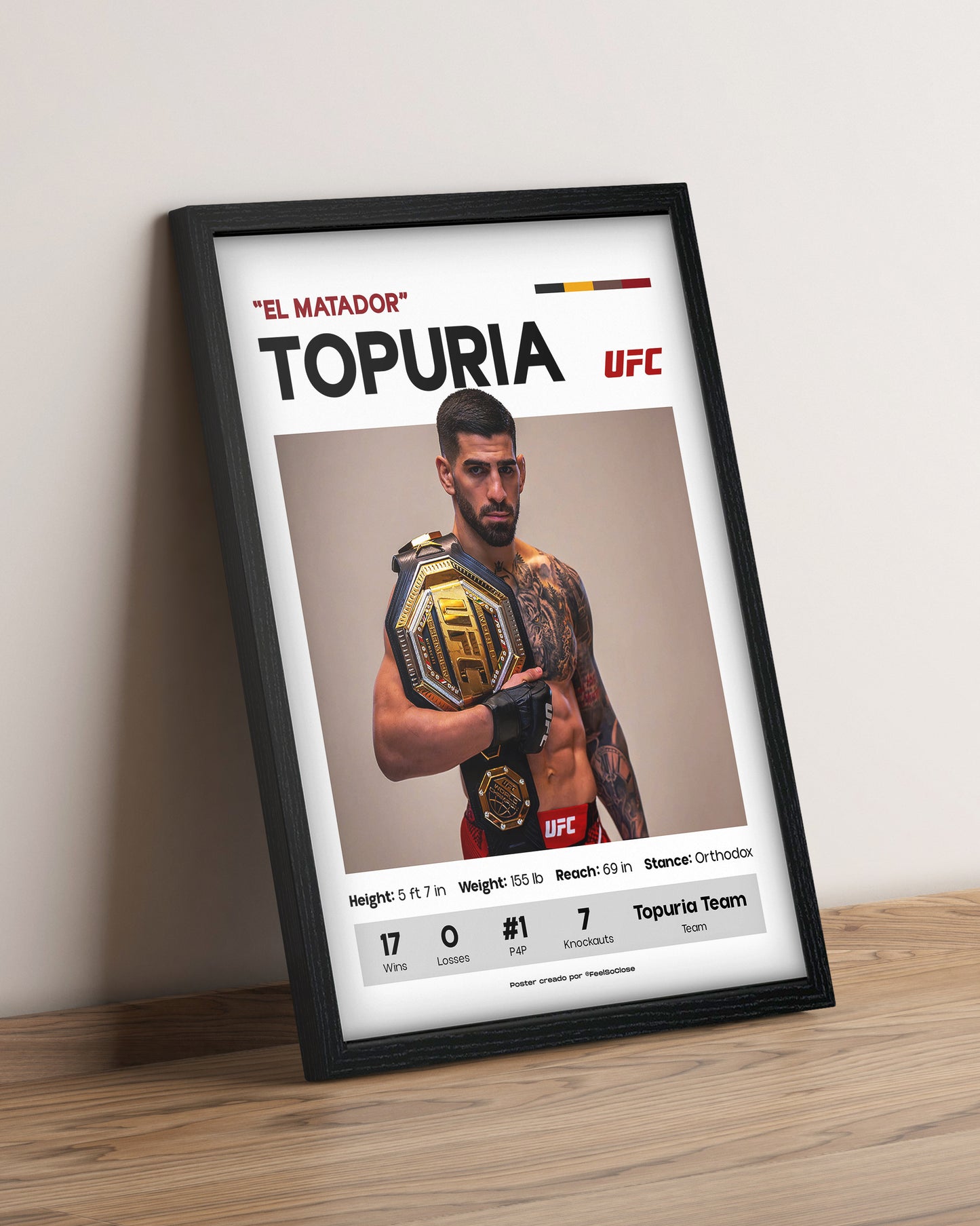 Ilia Topuria - Cuadro Deportista #6